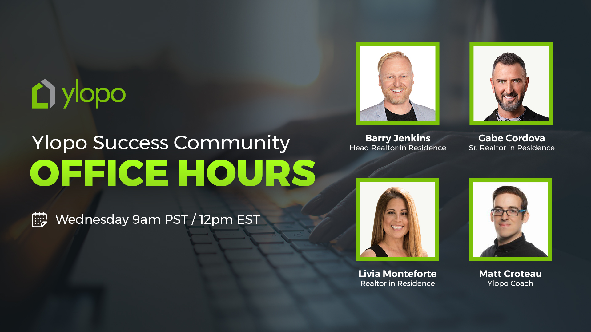 Weekly Ylopo Office Hours Replay Ylopo Realtor in Residence Barry